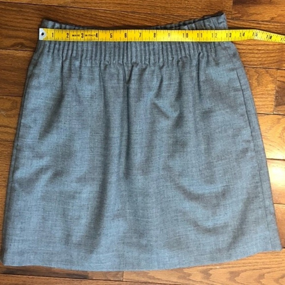 J Crew Factory Grey Wool Sidewalk Skirt Women’s 4 - Picture 5 of 6